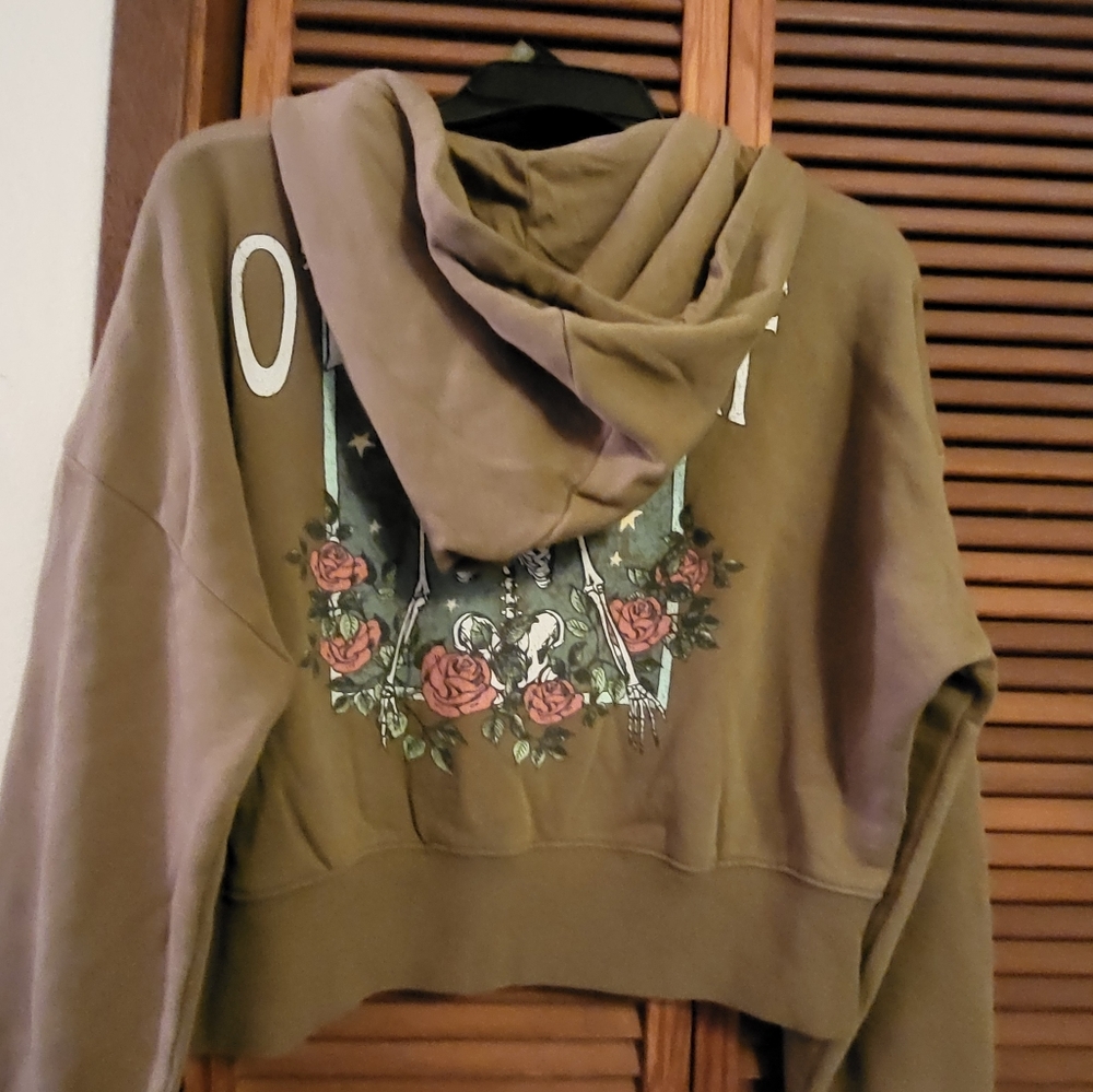 O'NEILL Woman's  cropped  hoodie sweatshirt. size XL - Picture 7 of 7